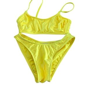 Bright Yellow Bikini Set